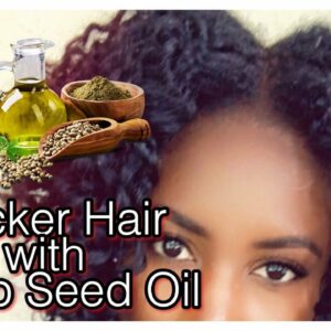 How to Get Thicker Hair with Hemp Seed Oil |Type 4  Fine Natural Hair | Simply Subrena