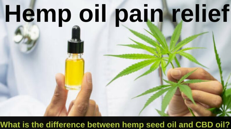 Hemp oil pain relief | What is the difference between hemp seed oil and CBD oil?